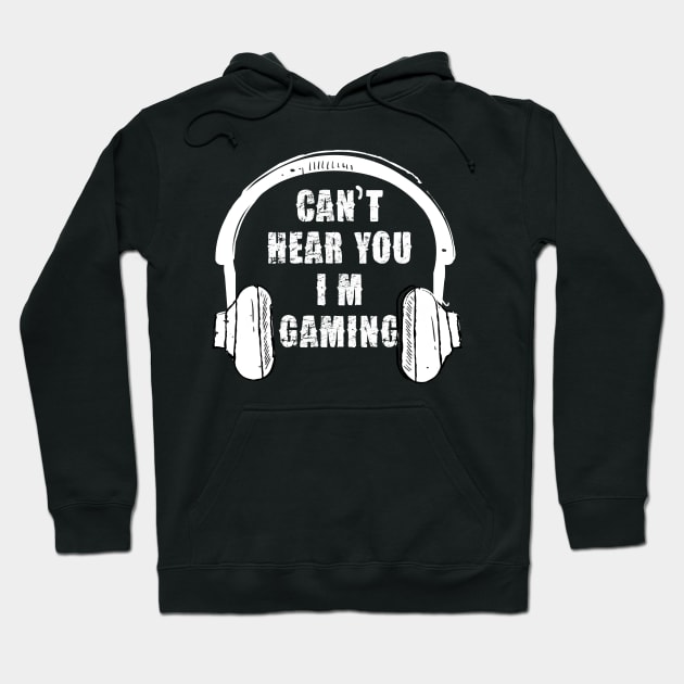 Funny headset cant hear you Im gaming Hoodie by Pannolinno